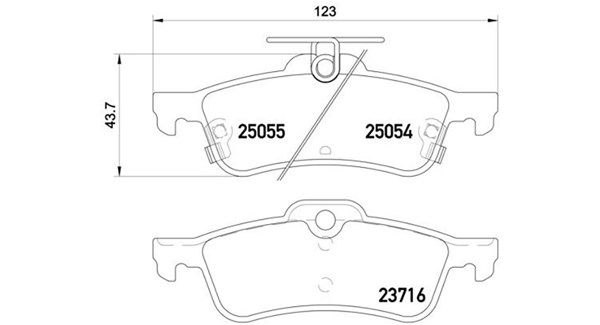 MAGNETI MARELLI Комплект тормозных колодок, дисковый тормоз 363700428070